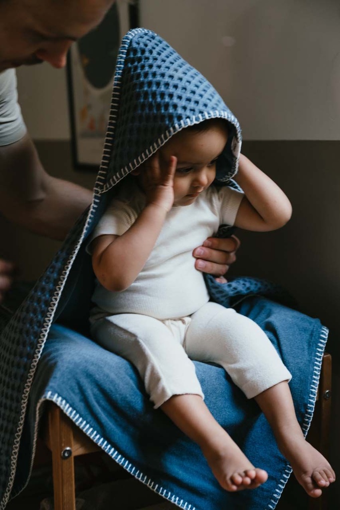 Koeka | Wikkeldeken Wafel Antwerp Bluestone 100x100cm X