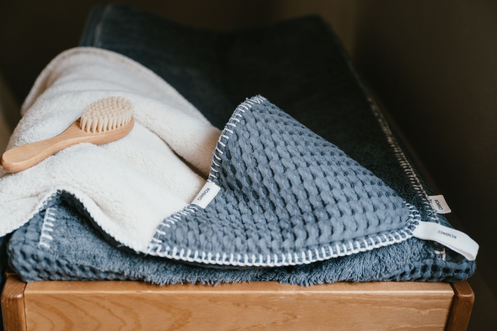 Koeka | Wikkeldeken Wafel/Teddy Oslo Bluestone 100x100cmX