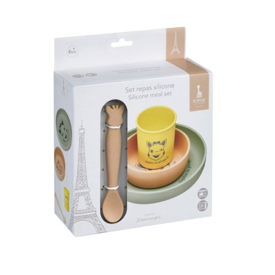 Sophie La Girafe | Eetset Silicone Meal Set
