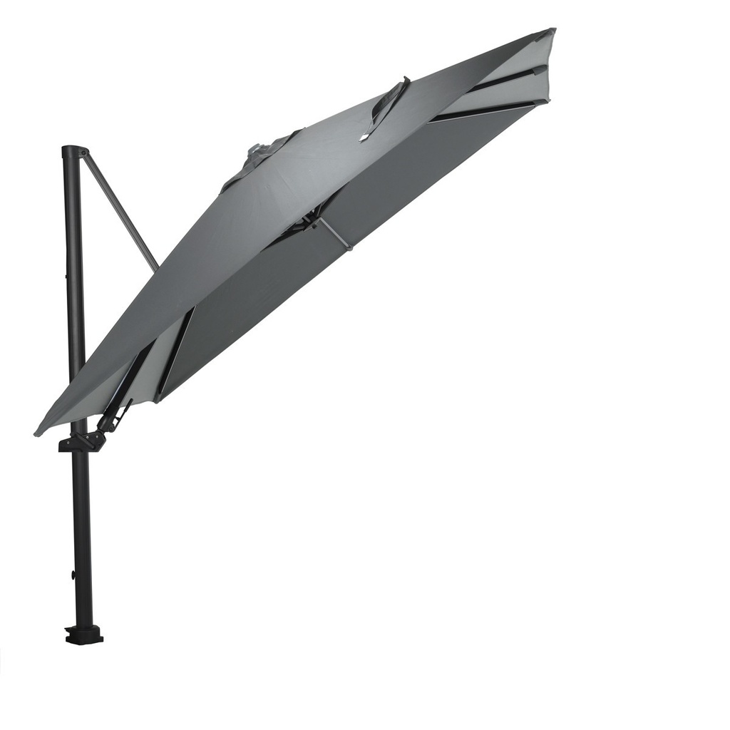 Garden Imp. | Parasol Hawaii Lumen Carbon Black/Donker Grijs 300x300cm