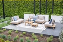 Garden Imp. | Lounge Lunar 3-zits Bank Acacia White Wash/Rope Taupe/Grey Sand