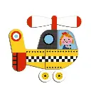 Janod magneetboek Racers voertuigen 68st 3-8jr