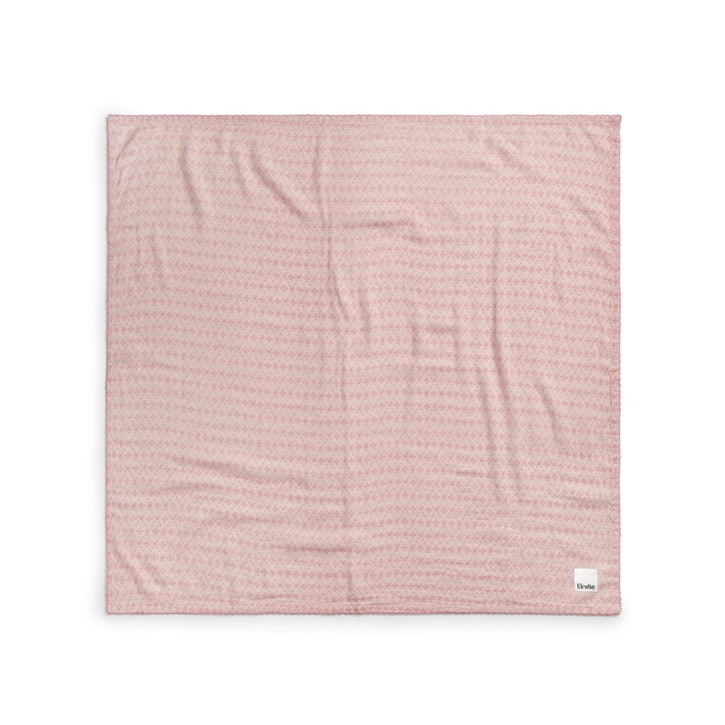 Elodie | Tetra Doek Embroidery Anglaise Pink Bamboe