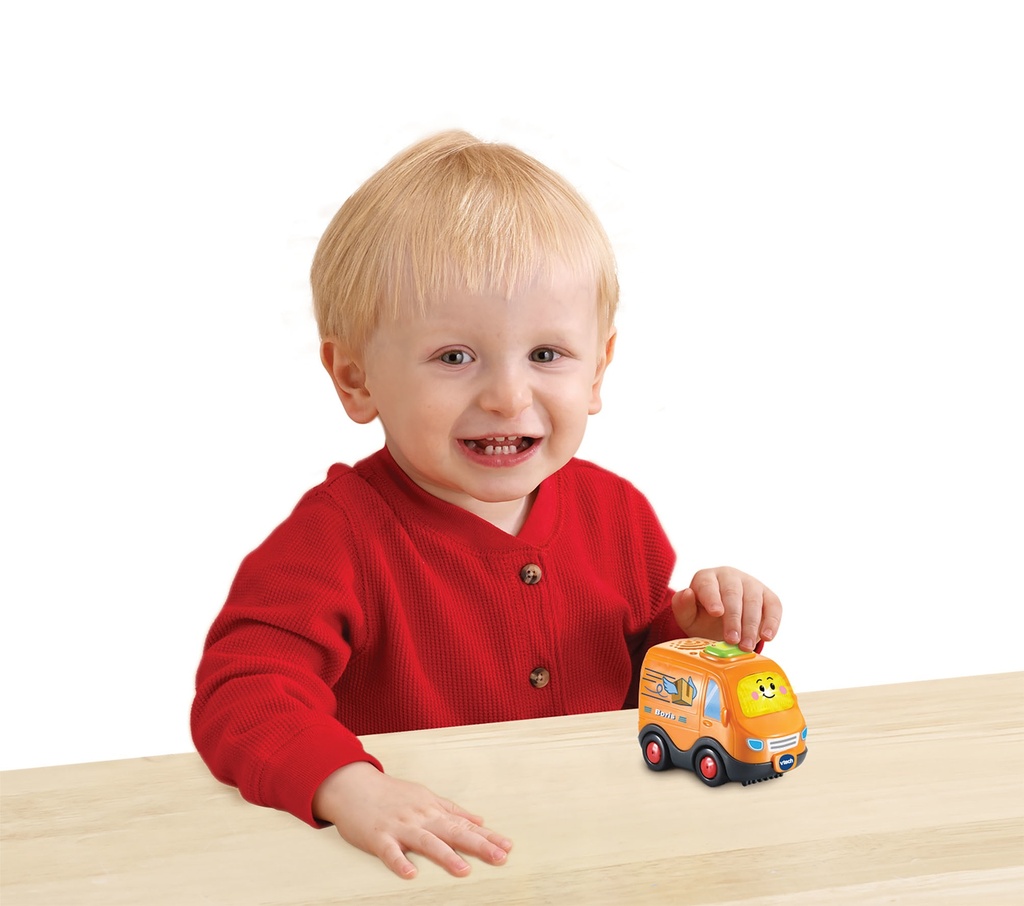 Vtech | SPEELFIGUUR, Bestelbus Boris Toet Toet, kunststof, +muziek, +activities, af 12M 