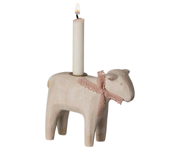 Maileg | Kaarshouder Candle holder Lamb - Rose
