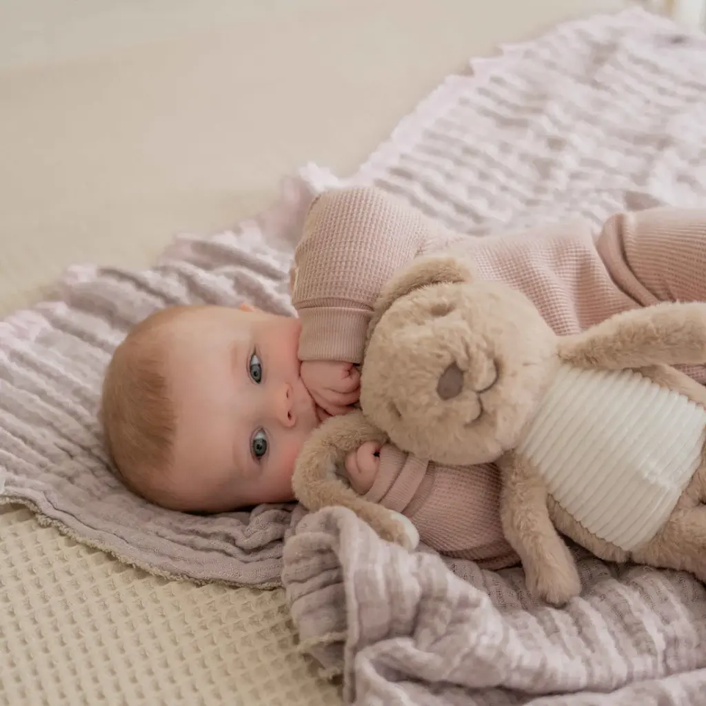 Flow | Slaapknuffel Milo Bruin Heartbeat Comforter Oplaadbaar 