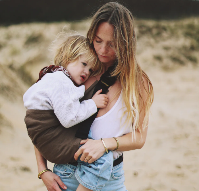 Wildride | Draagdoek Toddler Carrier Linnen Collection Brown