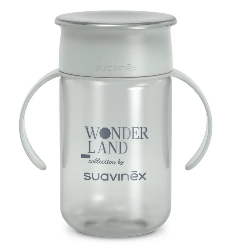 Suavinex |  WONDERLAND - LEERBEKER 360° +12M 340ML - Blauw