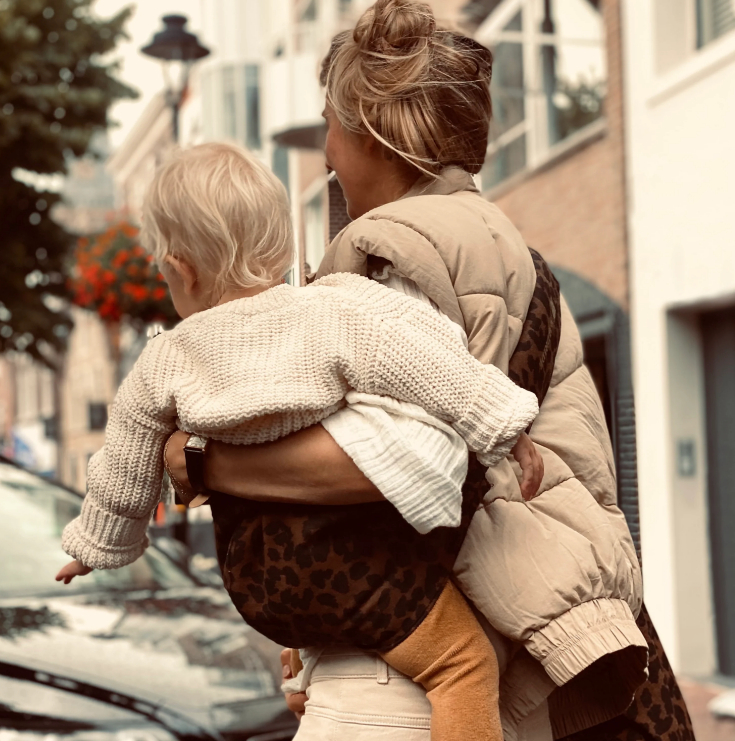 Wildride | Draagdoek Toddler Carrier Print Collection Brown Leopard