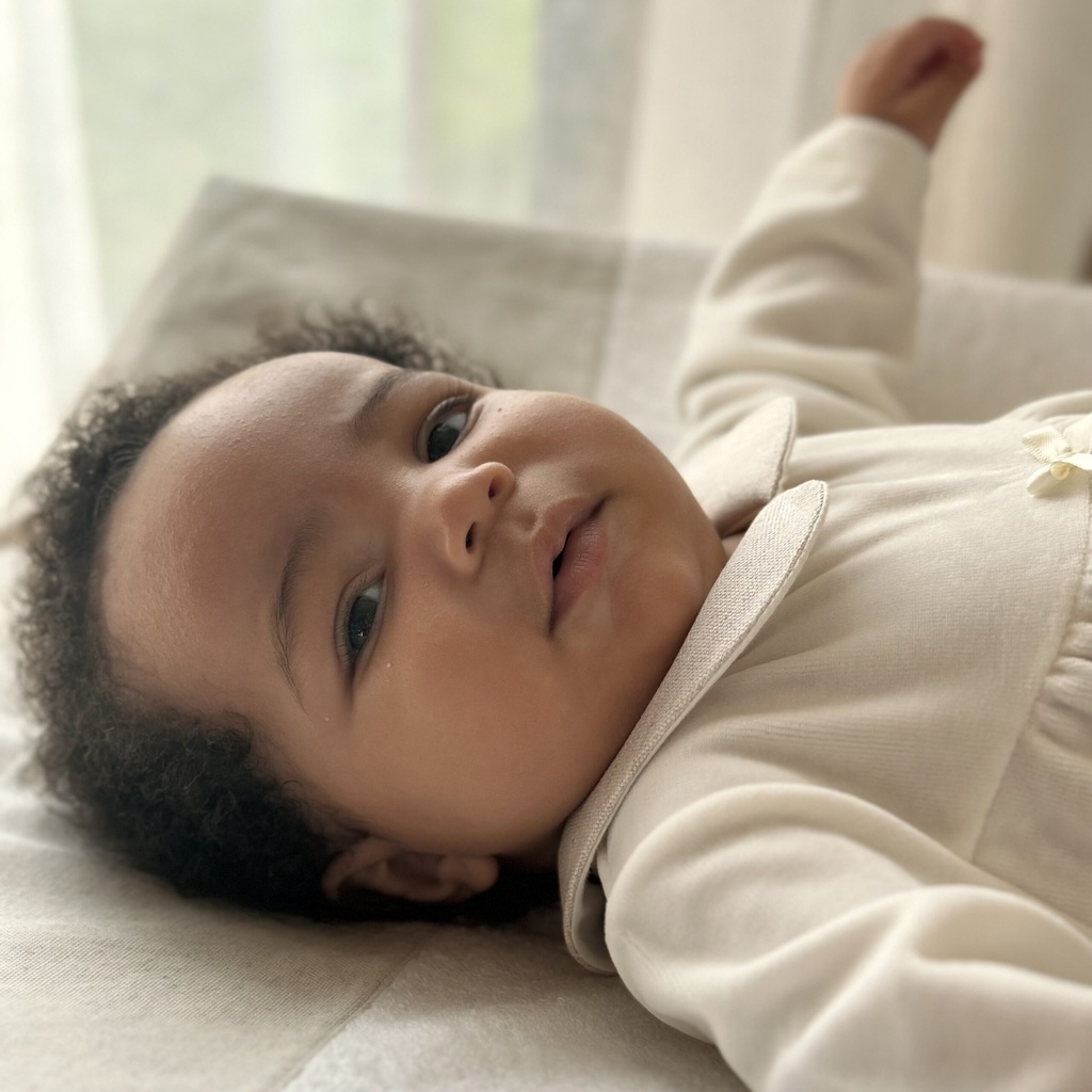 Living Nature | Pyjama Babypakje Elisa Velours Creme/Beige 