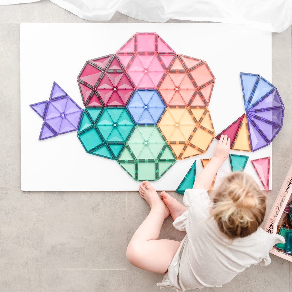 Connetix Tiles 202 Piece Pastel Mega Pack magneetblokken