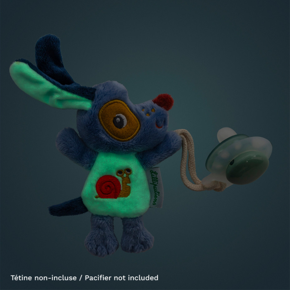 Lilliputiens | Fopspeenknuffel Jules Mini Slaapvriendje Glow in The Dark