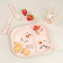 Done by Deer | Plat Bord Tiny Farm Powder Met Vakverdeling Roze