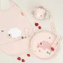 Done by Deer | Plat Bord Tiny Farm Rond Varken Powder Roze