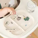 Done By Deer | Bestek Lepel/Vork/Mes Tiny Farm Sand Bij/Klavertjes