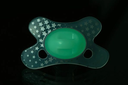Difrax | Fopsspeen Natural GID Ster Glow in the Dark, siliconen speen, ortho/physio, 6-12M