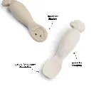 Done By Deer | Lepel Tiny Farm Sand Learning Spoon Ecru 2-pack