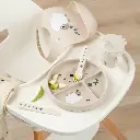 Done By Deer | Plat Bord Tiny Farm Sand Stick&Stay Met Vakverdeling Ecru