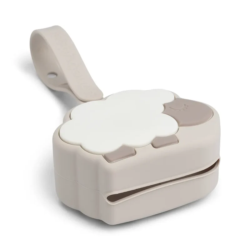 Done By Deer | Fopspeenhouder Sheepy Sand Siliconen Schaap