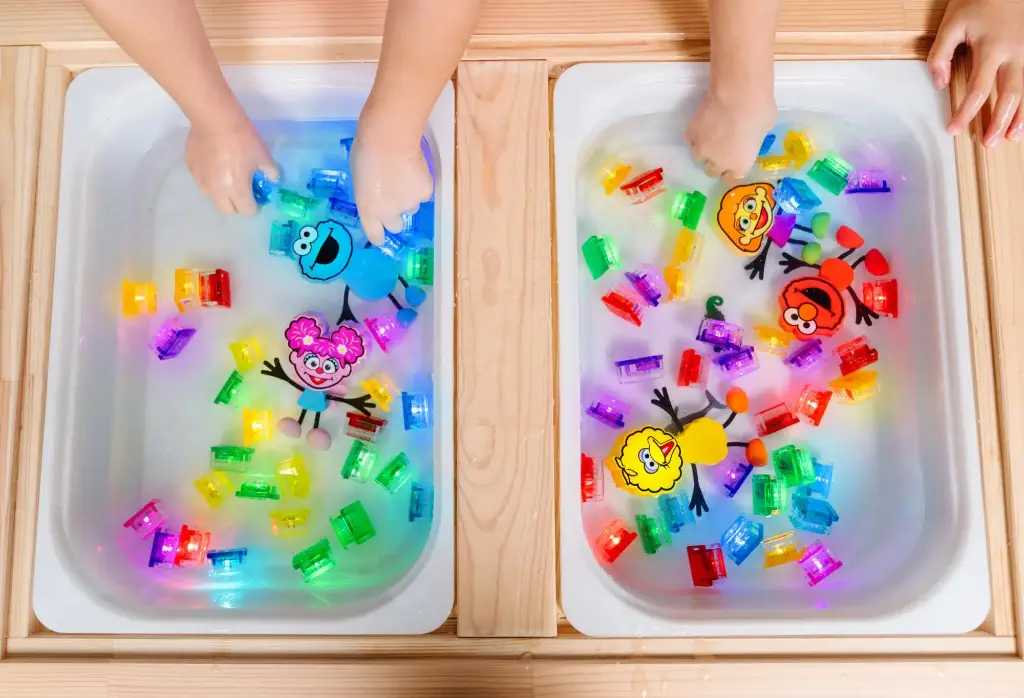 Glo Pals | Badspeelgoed Light Up Cubes Tijger