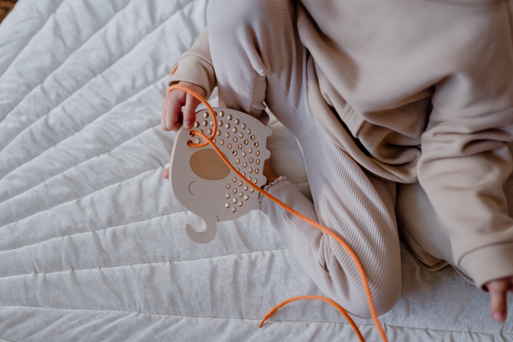 Milin | Educatief Speelgoed Oliver The Elephant Rijgspeelgoed