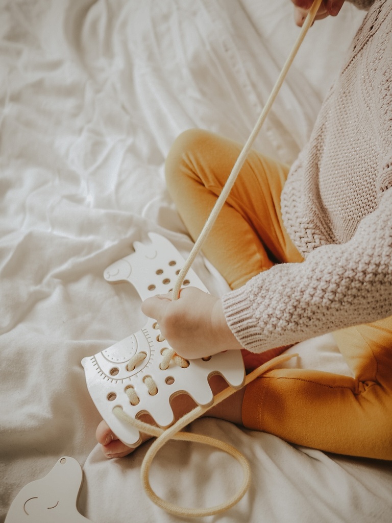 Milin | Educatief Speelgoed Lily The Lama Rijgspeelgoed