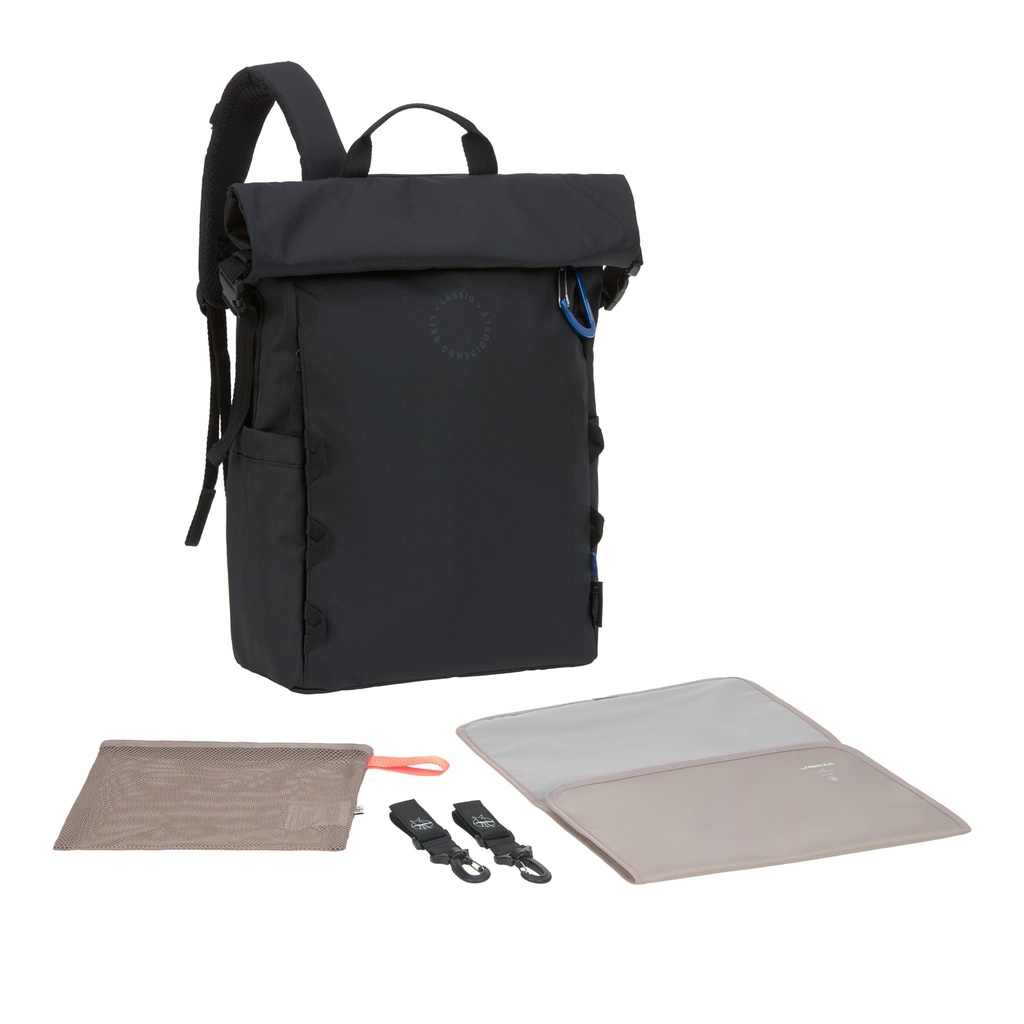 Laessig | Verzorgingstas Outdoor Rolltop Backpack Black