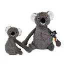 Les Ptipotos | Knuffel Plush Trankilou The Koala Mama en Baby Grijs