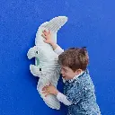 Les Ptipotos | Knuffel Plushe Mantalou The Manta Ray Mama & Baby Mint