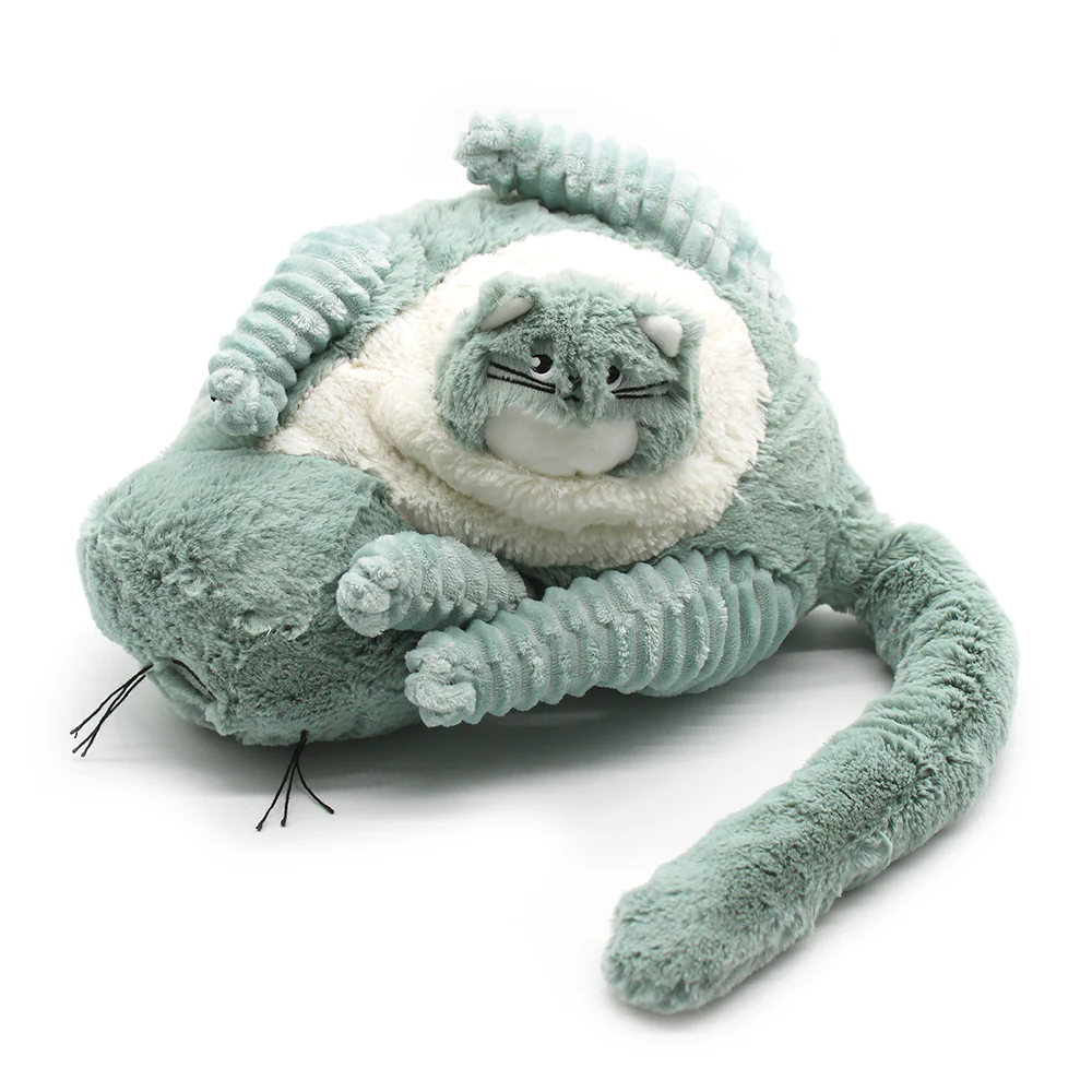 Les Ptipotos | Knuffel Pluche Miaou Cat Mama & Baby Mint