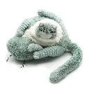 Les Ptipotos | Knuffel Pluche Miaou Cat Mama & Baby Mint
