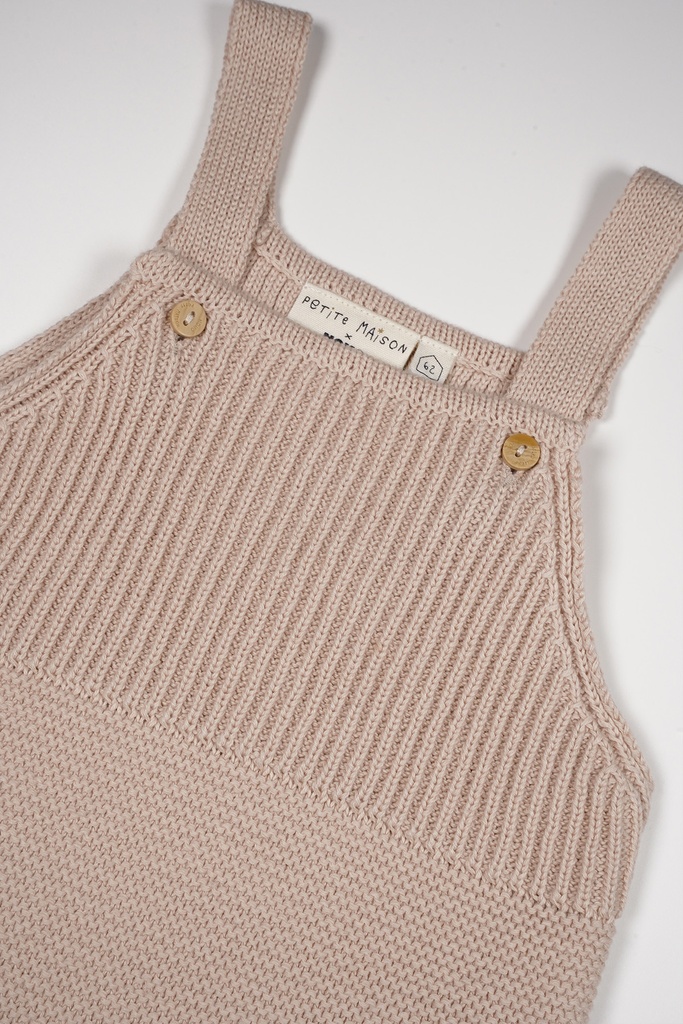 Petite Maison x Nono | Seyo knitted dungaree Oatmeal