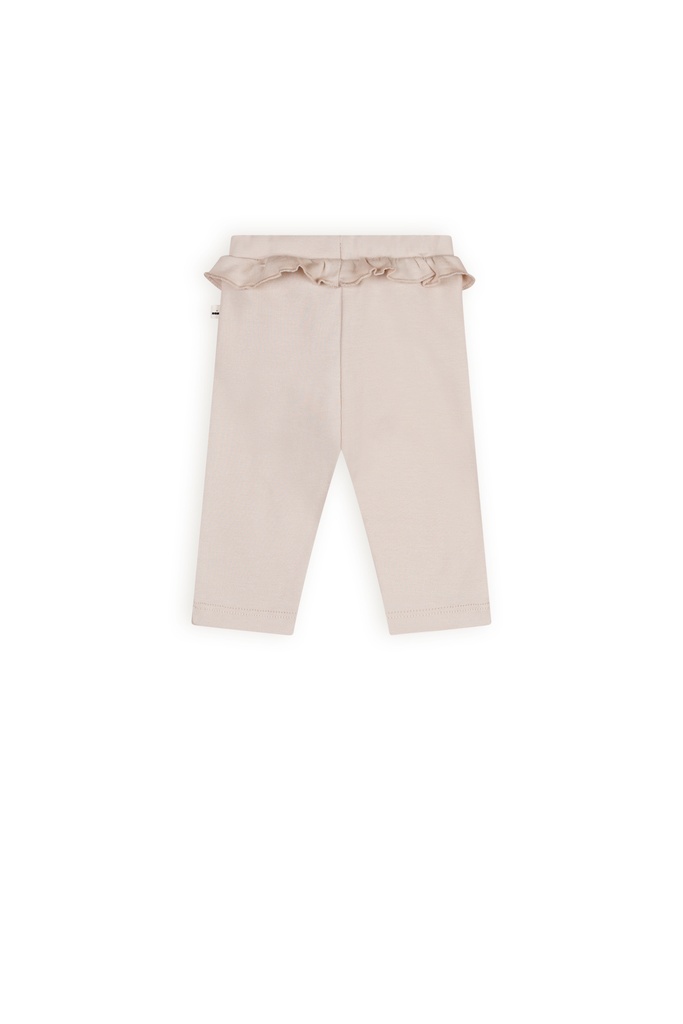 Petite Maison x Nono | Skyler pants with ruffle detail at waist Oatmeal