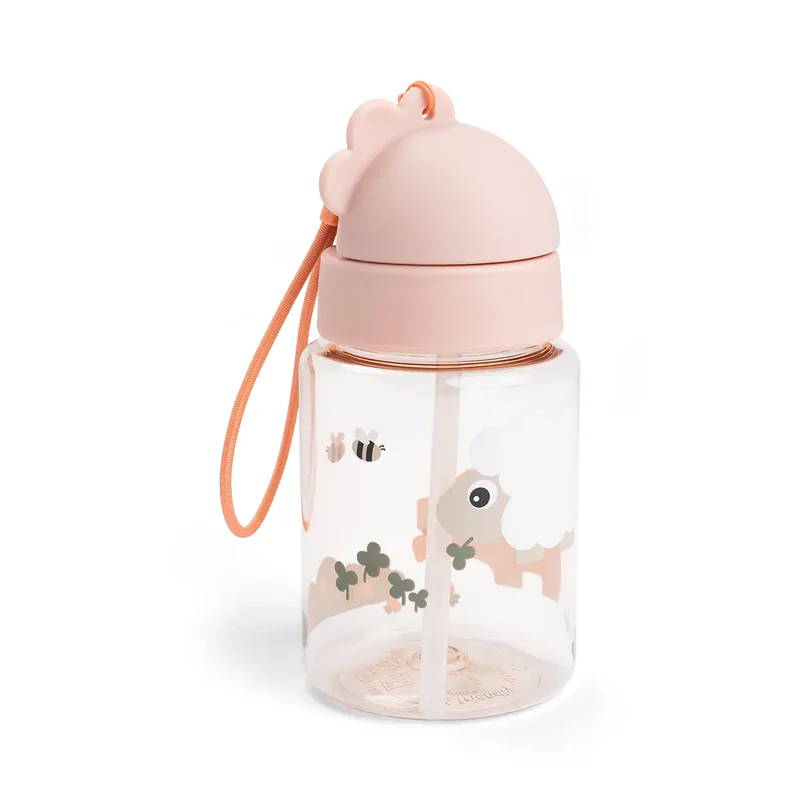 Done By Deer | Drinkbeker Tiny Farm Powder Straw Bottle 