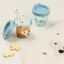 Done By Deer | Bewaarpotje Tiny Farm Blue Baby Food Container 150ml 2-pack