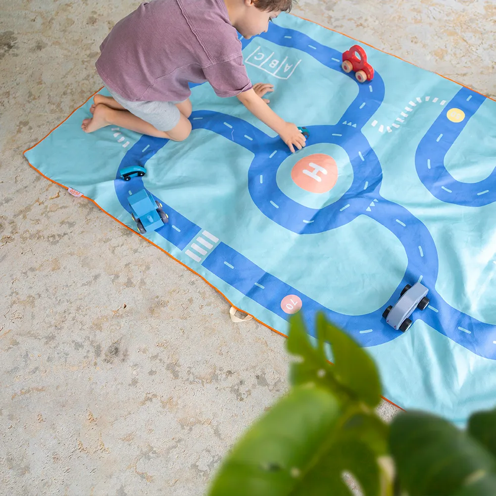 Quut | Strandhanddoek Play Towel L Road (180cm x 100cm )