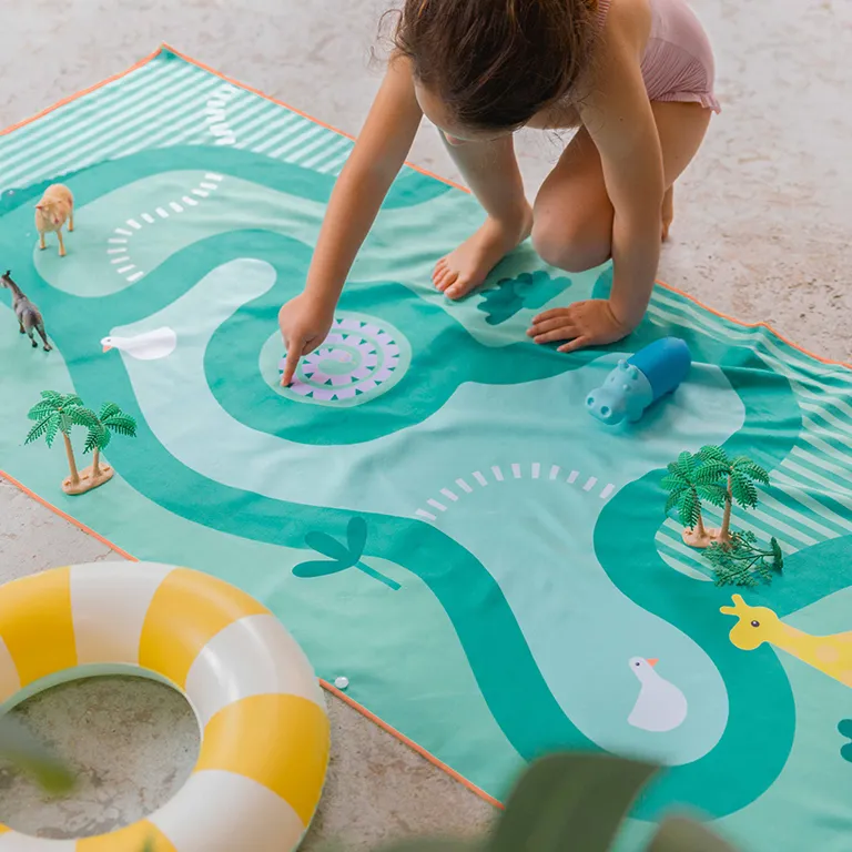 Quut | Strandhanddoek Play Towel L Safari (180cm x 100cm)