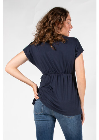 Love2Wait | T-shirt vr Borstvoeding EcoVero Navy