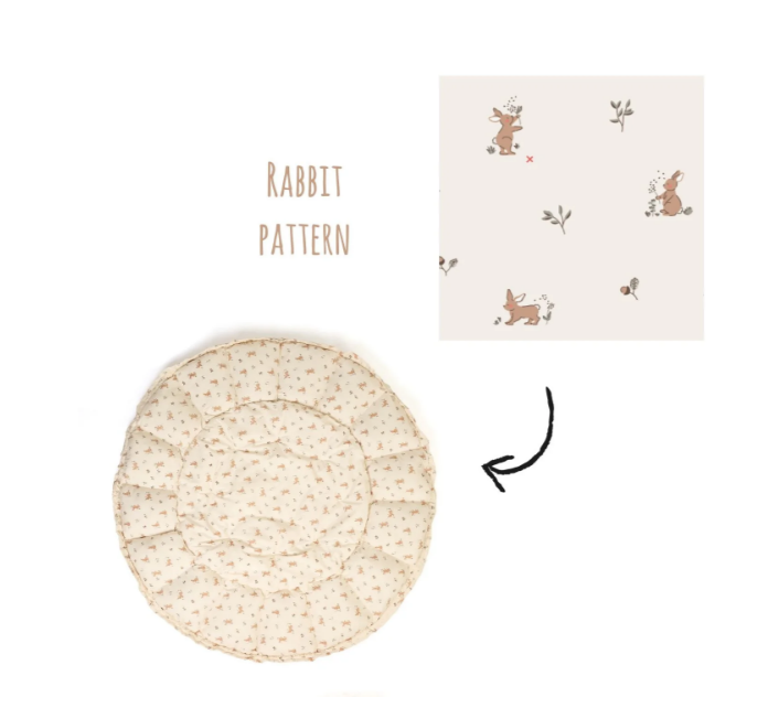 Play and Go | Speeltapijt Bloom Rabbit Organic Cotton Ø 130cm 