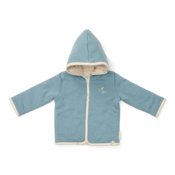 Little Dutch | Gilet Boys Reversible Stone Blue/Ecru
