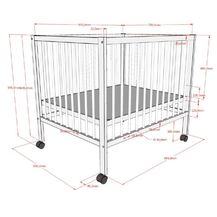 Vipack | Park Dino Wit 75x95cm