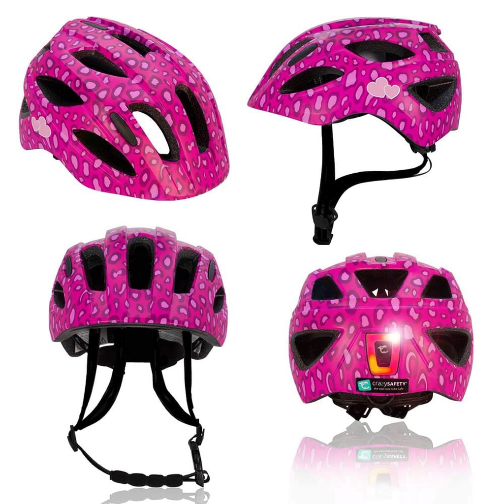 Crazy Safety | Fietshelm Spots Bicycle Helmet Pink