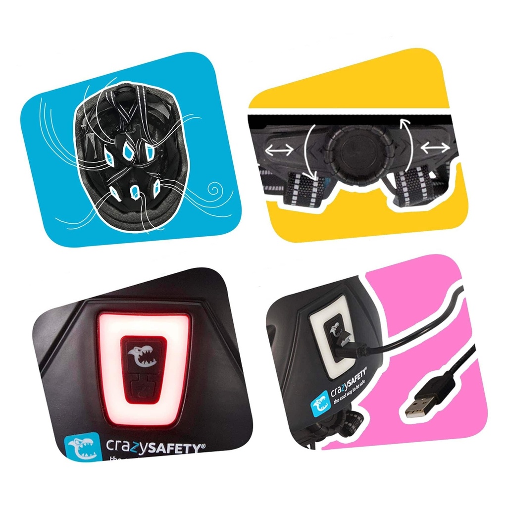 Crazy Safety | Fietshelm Spots Bicycle Helmet Pink