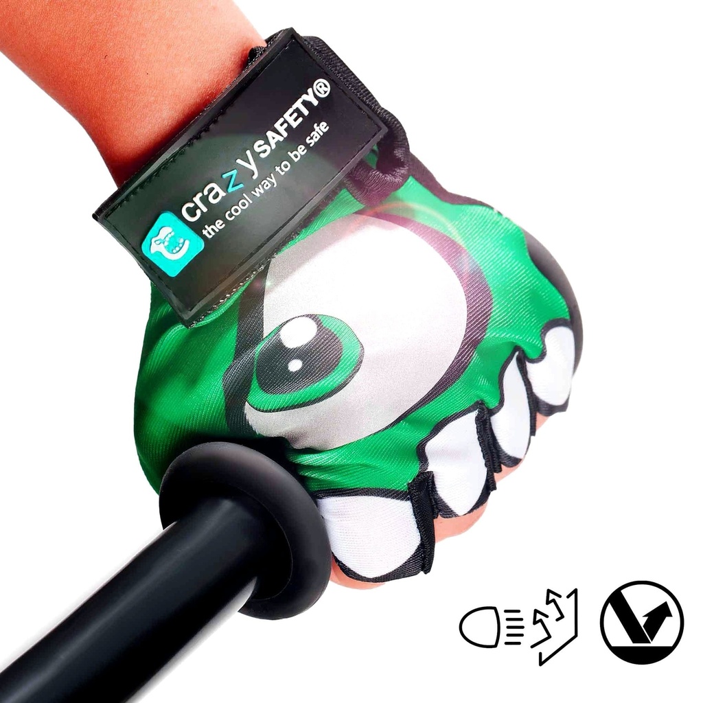 Crazy Safety | Fietshandschoenen Green Bicycle Gloves