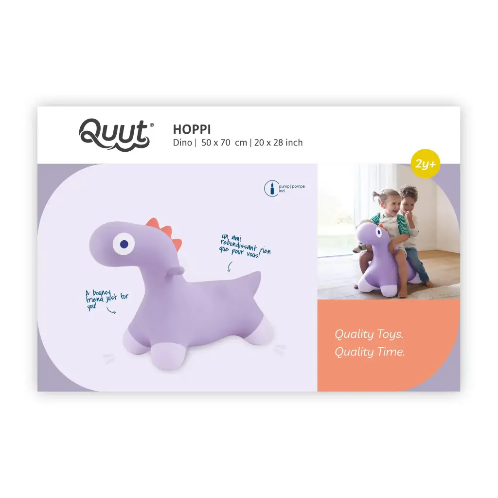 SPRINGFIGUUR, Hoppi Dino, lavender, dinosaurus, paars, uni, kunststof, vanaf 24 maanden, Activity Toys