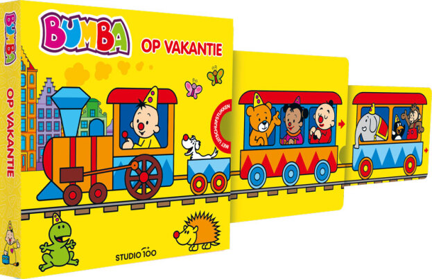 Bumba | Boek Bumba op Vakantie met Uitschuifstukken Karton 190x190mm