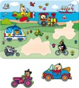 Bumba | Puzzel Voertuigen Houten Inlegpuzzel