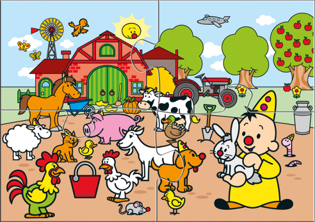 Bumba | Puzzel Promo Boerderijdieren 4 Stukjes 