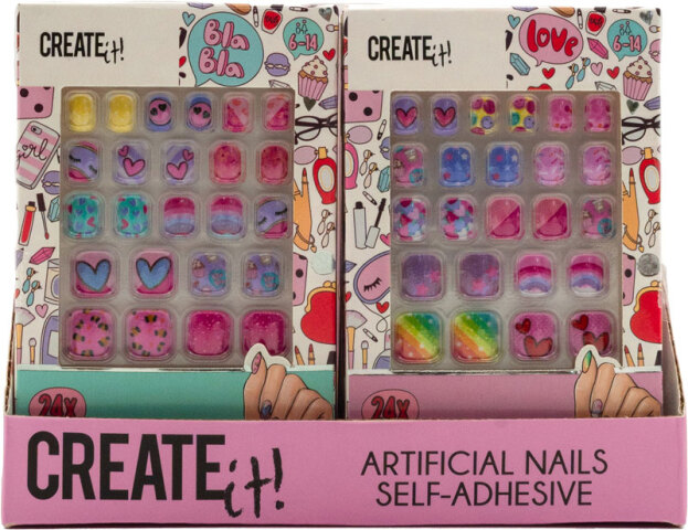 Create It! | Make-up Kunstnagels Zelfklevend Assorti