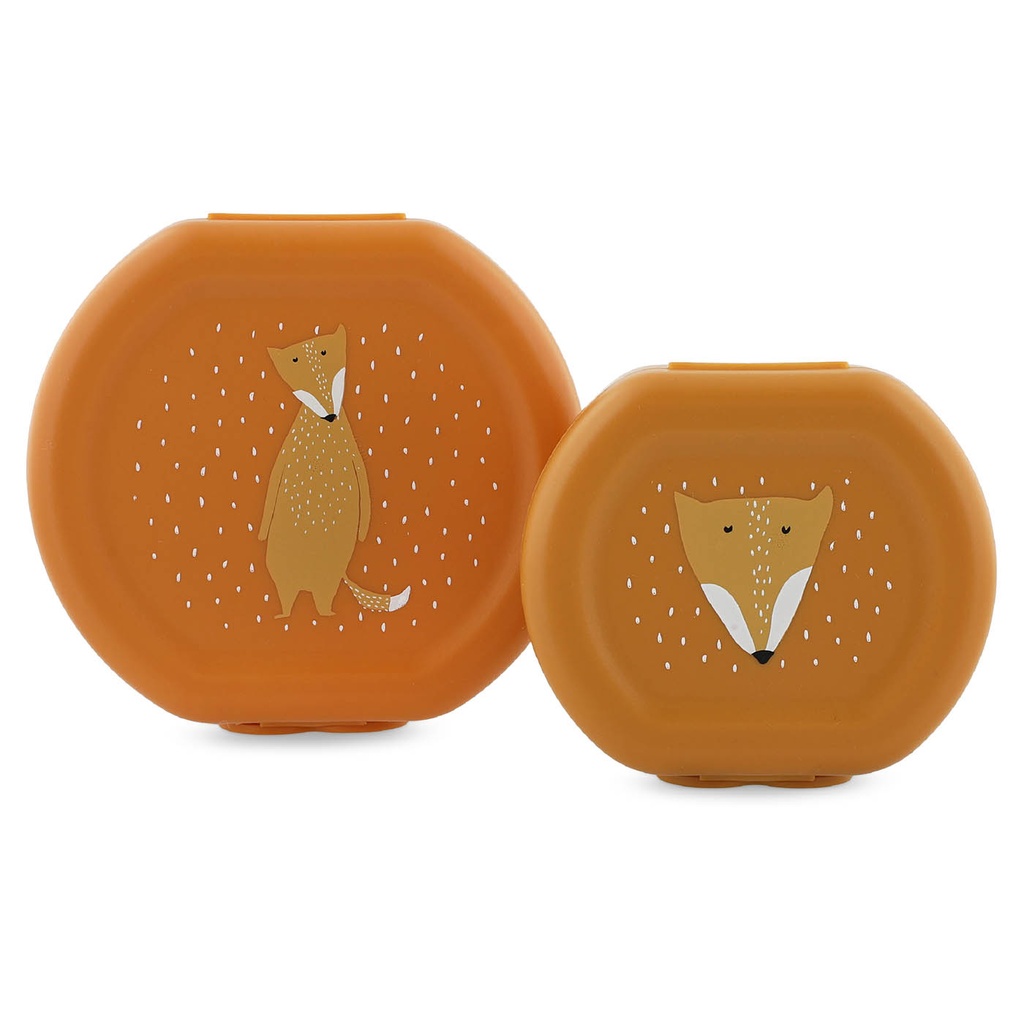 Trixie | Bewaarpotje Snack Box Mr. Fox Oranje 2-Pack